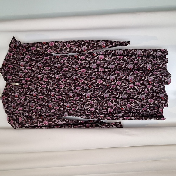 Gap Long Sleeve Smart Mini Floral Dress Size Small - Picture 6 of 10